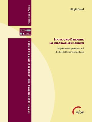 cover image of Statik und Dynamik im informellen Lernen